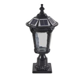 Retro Solar Lights With Dimmable LED 1 Pack (Color: BLACK)