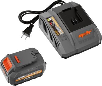 The Mellif 20V Lithium-ion Battery Pack And Charger Is Compatible With Dewalt 20V Cordless Power Tools, Mellif Tools, 4.0Ah Batteries, And 4.0A F (Option: Gray)