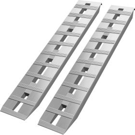 VEVOR 60'X 12 X 2.5inch Aluminum Trailer Ramps 6000LBS Total Beavertail Hook End 1 Pair 2 Ramps (Option: Default)